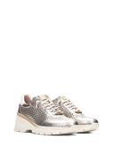 Hispanitas Jade Wedge Trainers in Champagne image