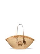 Michael Michael Kors ISA LG Fan Tote in Natural