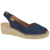 Toni Pons Mari Low Wedge in Navy