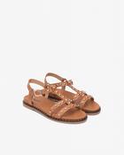 NeroGiardini Flat Sandals in Tan (Sizes 39 &amp;amp; 40 only)