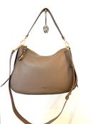 Coccinelle Nory Medium Shoulder Bag in Warm Taupe image