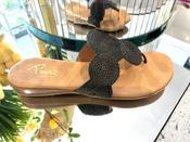 Pinaz Flat Sandals in Black image
