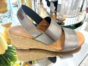Pinaz Elasticated Wedges in Pewter image