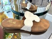 Pinaz Flat Sandals in White image