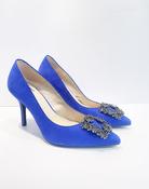 Marian Blue Suede Buckle Heels (Sizes 39 &amp;amp; 41)