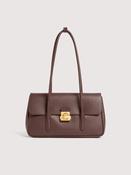 Coccinelle C-Me Lock Shoulder Bag in Berry image