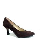 Marian Brown Suede V Court Shoe image