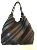 DKNY Paula Large Tote in Black Suede image