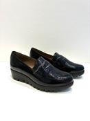 Wonders Fly Wedge Loafers in Navy image