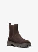 Michael Michael Kors Asher Chelsea Boots in Chocolate Brown Suede