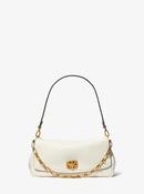 Michael Michael Kors Bryant Large Chain Shoulder Bag in Winter White image