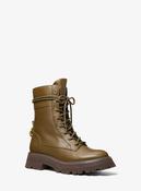 Michael Michael Kors Caleb Combat Boots in Green