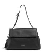 Coccinelle Fern Flap Closure Shoulder Bag in Black