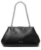 Michael Michael Kors Goldie Large Cloud Frame Clutch in Black image