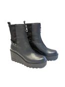 Marco Moreo Front Zip Wedge Ankle Boot in Black image