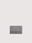 Coccinelle Leather Lace Medium Wallet in Stove Grey