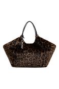 DKNY Paula MD Tote in Leopard Faux Fur image