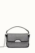 DKNY Willa Small Baguette Black Silver Crystal image