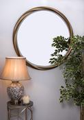 Sydney Mirror | Large Round | Brushed Brass — MIRRORS.IE image