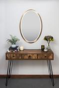 San Antonio Mirror | Large Oval | Brass — MIRRORS.IE image