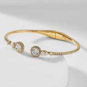 Nadri Style #CZ Hinge Bracelet Gold image