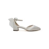 Rainbow Shoes Style #Kacy bow- Ivory Satin