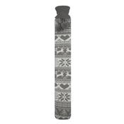LONG GREY COVERED HOT WATER BOTTLE