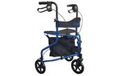 THREE WHEEL STEEL WALKER WITH SEAT