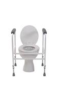 Toilet surround – Padded arms &amp; adjustable height - Ireland