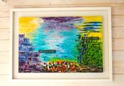 MOD ART  'Holiday Plans' Original Irish Landscape Painting OP125 image