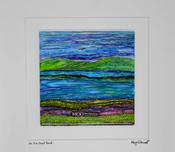 MOD ART 'On the Coast Road' Original Irish Landscape Painting OP220