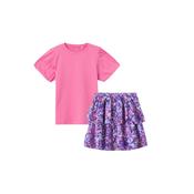 NKF LORENA PINK TOP &amp;amp; SKIRT image