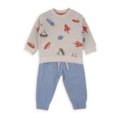 MY ASTRO SAURAS WHITE TOP BLUE PANT 2PC