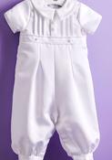 NOAH CHRISTENING ROMPER WITH CAP image