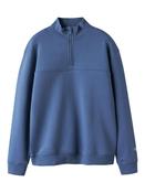 NKMBRYCE LS NREG HALF ZIP SWEAT BRU
