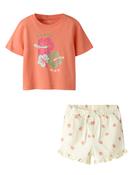 JUNNI CORAL SHORTS SET image
