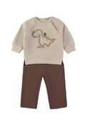 DINOSAUR ATTACK 2PCE SET BEIGE image
