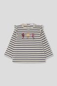 WINTER FLOWERS STRIPE T-SHIRT