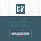 Pre-Order: MoMe Weekly Desktop Calendar 2027 — mo me