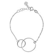 Sterling Silver Double Circle Bracelet image