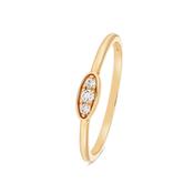 Dainty Diamond Motif Ring in 18kt Gold - Dainty Collection image