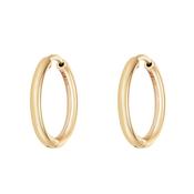 9kt Gold Hinged Hoop Earrings - 20mm image