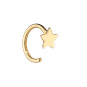 9kt Gold Star Open Huggie