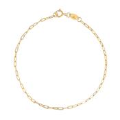 9kt Gold Petite Paperclip Bracelet image