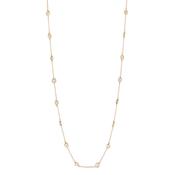 Gold Plated Cubic Zirconia Necklace 18"