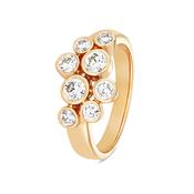 Multi Bezel Diamond Ring in 18kt Yellow Gold - Solstice Collection