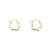 9kt Gold Creole Clip Hoop Earrings image