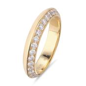 Full Eternity 'Milestone Duo' Diamond Ring in 18kt Yellow Gold - Milestone Collection