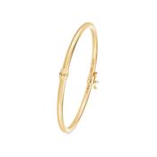 9kt Gold Hinged Bangle - Classic 3mm image