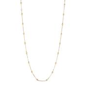 Gold Filled Satellite Bean Necklace 20"